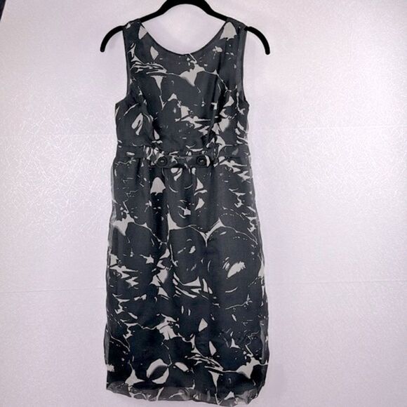 Vera Wang Floral Silk Dress 2 - Picture 1 of 5
